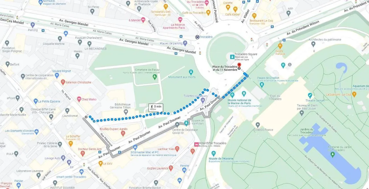T2 Trocadero Tour Eiffel Apartment Paris 0*,  France